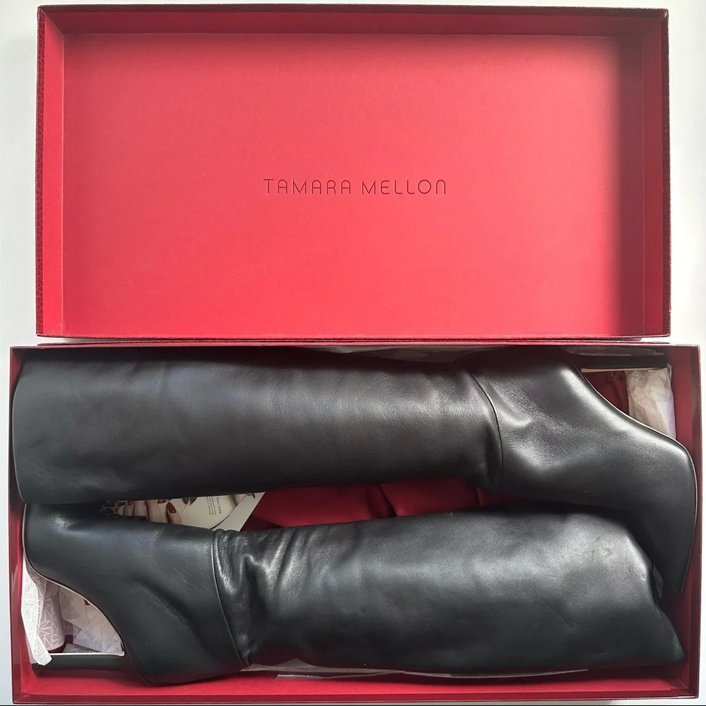 TAMARA MELLON ICON 105 BLACK BOOTS SIZE 38, US 7.5 - Picture 13 of 15